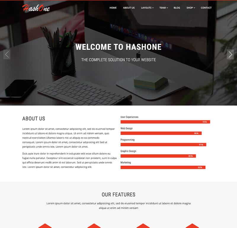 HashOne - Powerful Multipurpose WordPress Business Theme