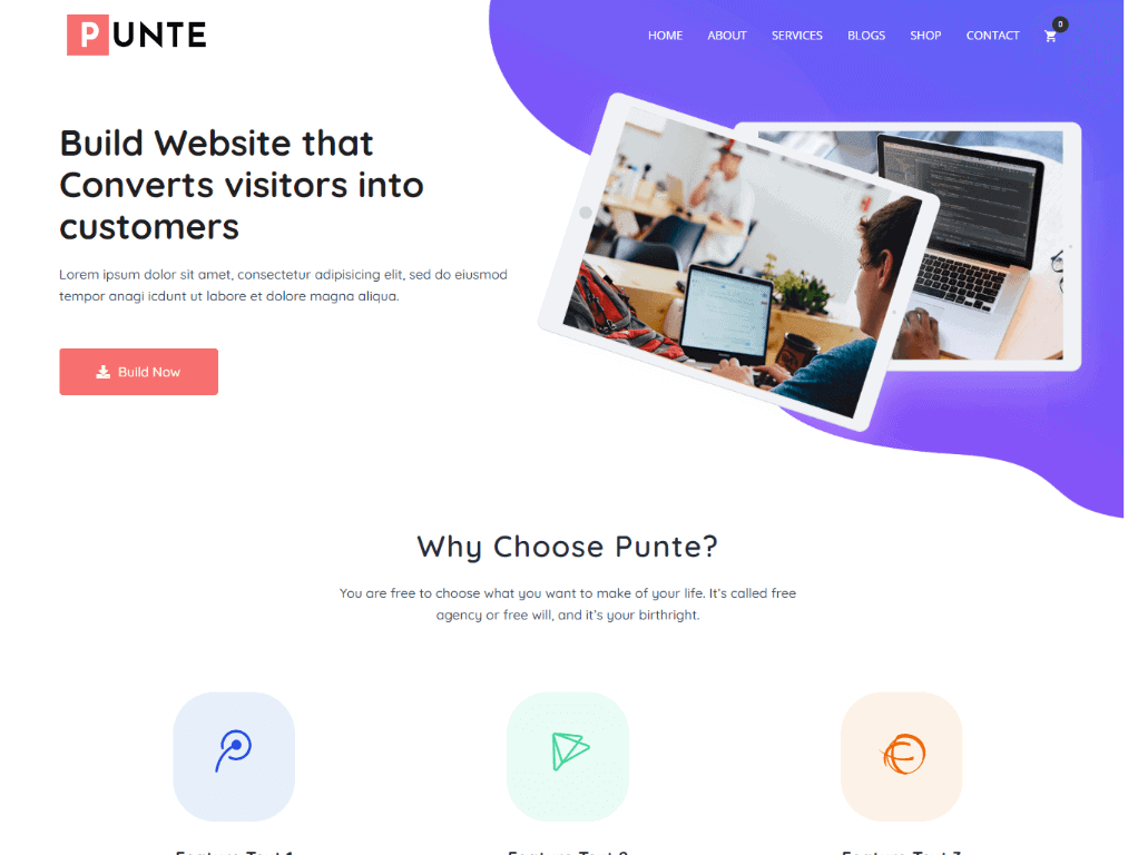 Punte: Free WordPress Theme