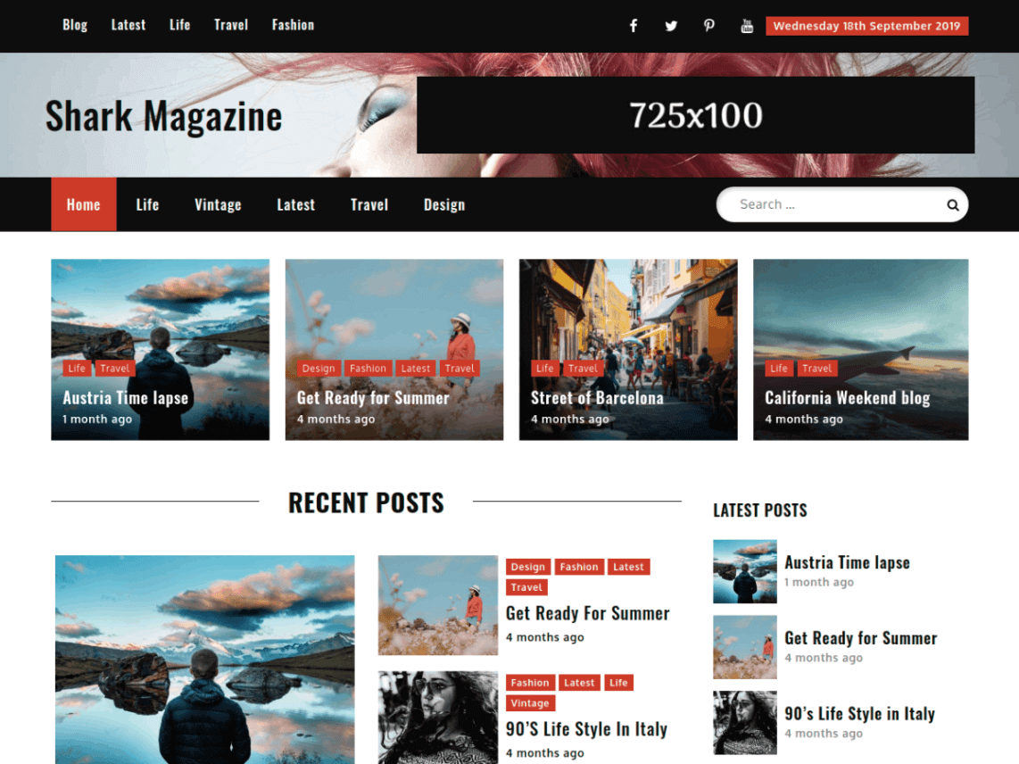 Shark Magazine: WordPress Magazine Themes