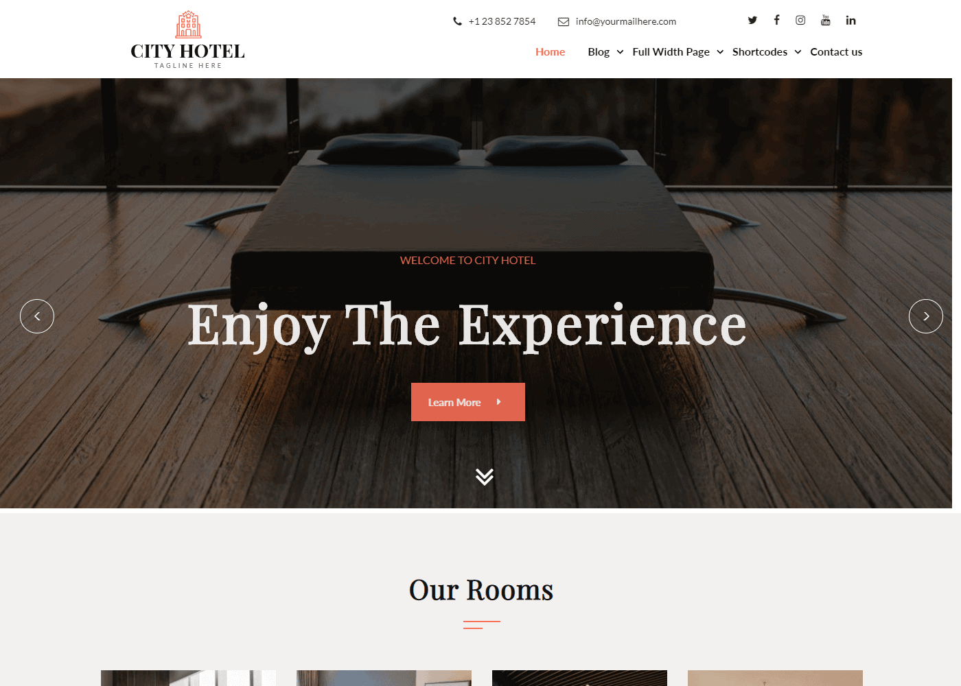 Niwas Resort Hotel: Best Free WordPress Themes for Hotel and Resort